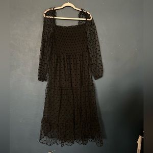 Piper & Scoot-Large, midi, black dress